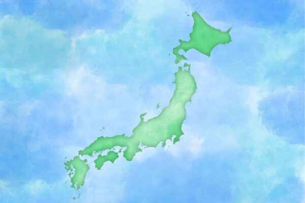 日本地図のイラスト